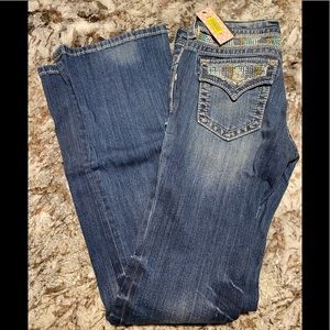 Miss me girls boot cut jeans.